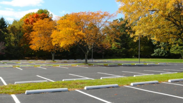 BEKATOWN parking za goste Aranđelovac - prostran parking u stambenom kompleksu sa zelenim površinama