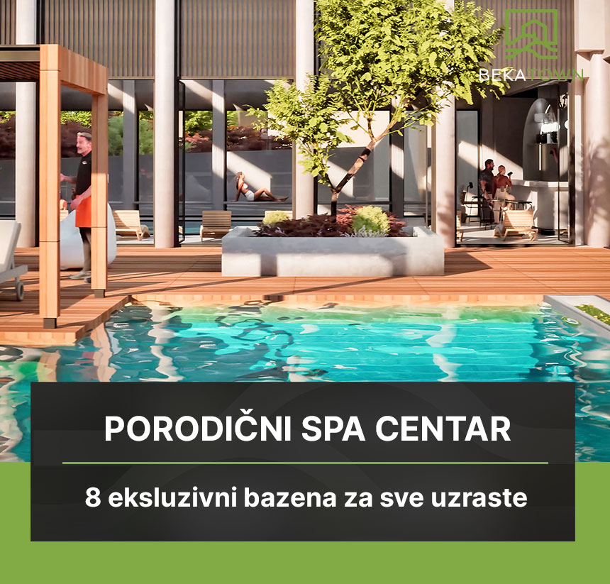 Porodični spa centar BEKATOWN sa 8 ekskluzivnih bazena za sve uzraste - najveći spa centar i wellness hotel kompleks u Srbiji sa outdoor terasom i wellness sadržajima u Aranđelovcu