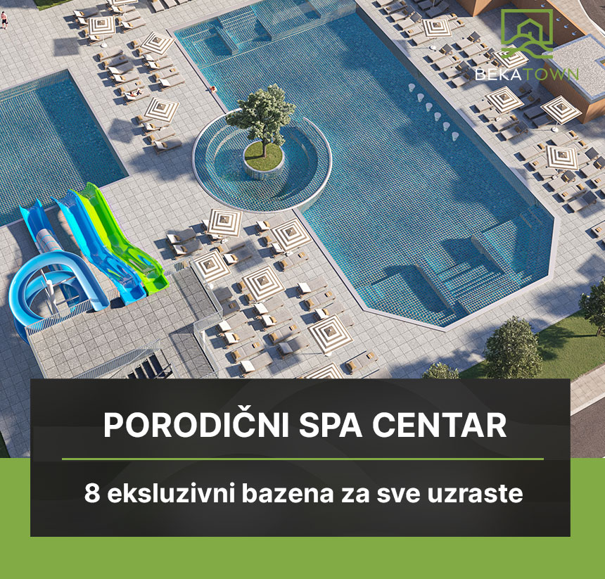 Porodični spa centar BEKATOWN sa 8 ekskluzivnih bazena za sve uzraste - najveći spa centar i wellness kompleks u Srbiji sa wellness hotel sadržajima u Aranđelovcu