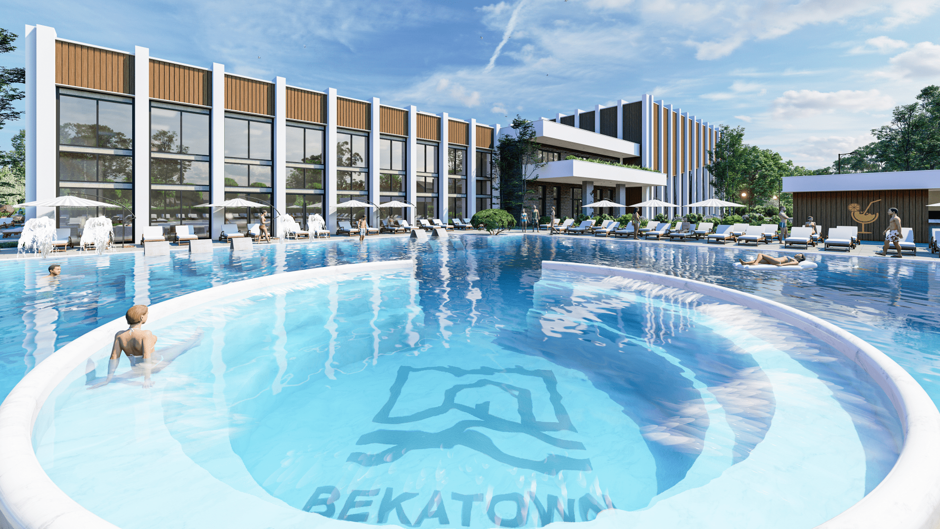 BEKATOWN Spa & Wellness centar Aranđelovac - luksuzni bazen i spa u stambenom kompleksu sa nekretninama podno Bukulje